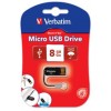 Verbatim Store N Go Micro USB Drive 8Gb Black (EA)