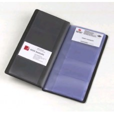 Business Card Holder Black 208 Capacity 4 View (EA)