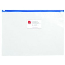 Clear Case A4 Assorted Coloured Zip 335x245 EA