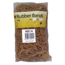 Marbig Rubber Bands No 14 500gm Bag (500g)