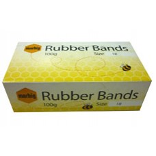 Marbig Rubber Bands No 18 100gm Bag EA