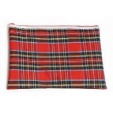 Pencil Case Tartan Giant with zip 375x264mm (EA)