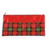 Pencil Case Tartan Jumbo 2 zips 330x170mm (EA)