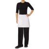 White Half Waist Apron with 28x20 Pocket and Pen 65 35 PC 70x40cm (EA)