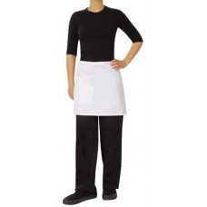 White Half Waist Apron with 28x20 Pocket and Pen 65 35 PC 70x40cm (EA)