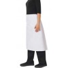 White Three Quarter Waist Apron 65 35 PC 86x70cm (EA)