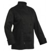 Prochef Chef Jacket Black Small PC Long Slv (EA)