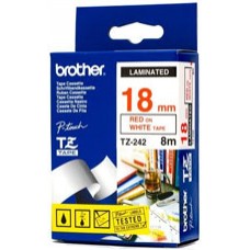 Brother Tape 18mm Lamin Red/White EA
