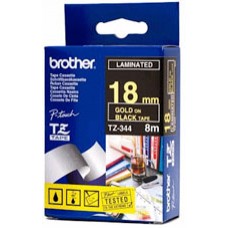 Brother Tape 18mm Lamin Gold/Black EA