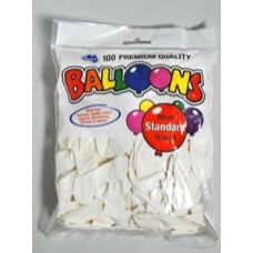 Standard Balloon White 30cm (PK 100)