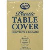 Table Cover Round Plastic Ivory Cream 213cm (EA)