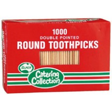 Toothpicks Round Double Pointed PK 1000 CT 5