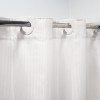 Shower Curtain Polyester Ring Inc White 180x180 EA