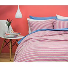 SB Dahlia Pink Striped Printed Quilt Cover ST