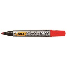 Bic Marking 2000 Perm Marker Bullet Red PK 12