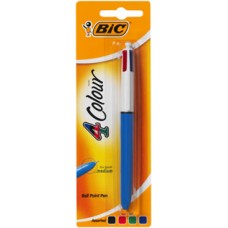 Bic 4 Colour Classic Retract Ball Pen Med BX 12
