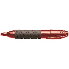 Bic Mark It Pocket Perm Marker Chisel Red PK 12