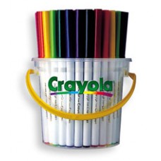 Crayola Super Tips Washable Marker Deskpack 10 Colours Tub 40 (PK 40)