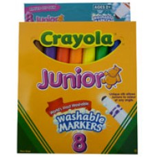 ZZZCrayola Junior Washable Markers PK 8
