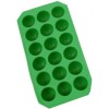 Flexible Ice Cube Tray Round Green EA