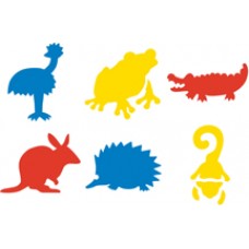 Stencils Australian Animals No 2 Series Set 6 190mm ST