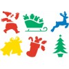 Stencils Santa Sleigh Tree Bells Deer Stocking (ST)