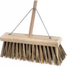 Yard Broom Bass Cane 450mm Handled (EA)