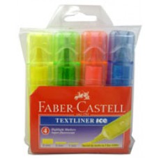 Faber Castell Ice Highlighter Asst Wallet 4 (PK 4)