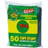 Glad HD 55Ltr Green Garbags  (PK 50)