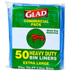 Glad GP 75Ltr Blue Garbags  Ctn 10 (CT 10)