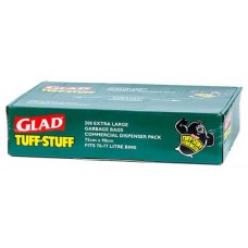 Glad HD 75Ltr Black Garbags  Ctn 200 (CT 200)