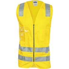 Safety Vest Cotton D/N Reflective Tape Yellow 2XL EA