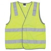 JB High Vis Safety Vest Poly Day Night w Tape Lime 2XL EA