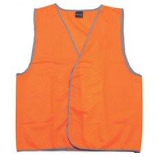 JB High Vis Safety Vest Poly Day Only Orange L EA