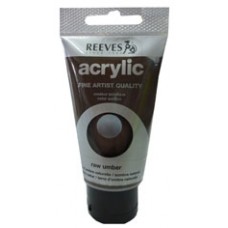 Reeves Acrylic Paint Raw Umber 75ml Tube (EA)