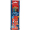 Texta Metallic Triangular Colour Pencils Jumbo (PK 6)