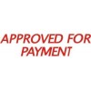 Deskmate Pre Ink Stamps APPROVED for PAYMENT Red (EA)