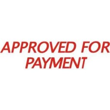 Deskmate Pre Ink Stamps APPROVED for PAYMENT Red (EA)