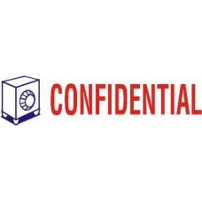 Deskmate CONFIDENTIAL Self Inking Stamp Dual Colour (Each)