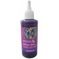 Reeves Glitter Glue Amethyst 100ml EA