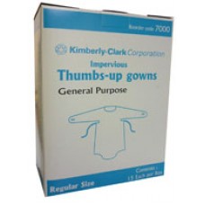 KC Thumbs-up Impervious Gown Regular Blue CT 75
