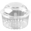 Castaway 12oz Clear Food Bowls with Dome Hinged Lid SLV 25