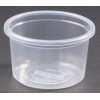 Clear Plastic Round Tubs 100ml Slv 50 (SL 50)