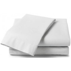 QB Sheet Flat Poly Cotton 50/50 250x300cm White EA
