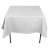 Spun Polyester Table Cloth 135x135cm White EA