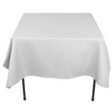 Spun Polyester Table Cloth 135x135cm White EA