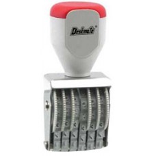 Deskmate Rubber Number Stamp 4mm 6 Band EA