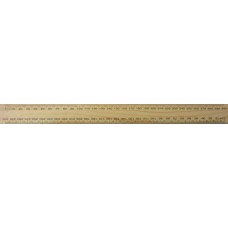 Celco 30cm Wooden Ruler Metric Polished EA