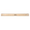 Celco 30cm Wooden Ruler Metric Polished Drilled EA