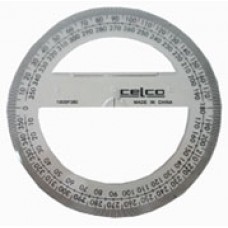 Celco 10cm 360 Deg Protractor Clear EA